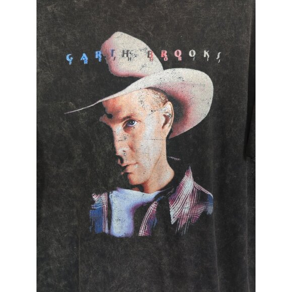 Colortone Garth Brooks Black T-shirt XL Fresh Horses Tour 1996-1998 Distressed‎ - Picture 3 of 9